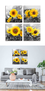 sunflower dining room decor