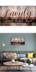 family canvas wall art