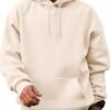 Mens Casual Cotton Hooded Collar Drawstring Hoodies Pullover Sweatshirts Casual Long Sleeve Shirts