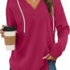 Womens Fashion Tops Hoodies for Women Pullover Oversized Sweatshirts Long SLeeve Shirts Loose Fit