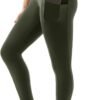 High Waisted Leggings with Pockets Women. Full Length Capri Buttery Soft Stretchy Yoga Pants
