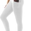 High Waisted Leggings with Pockets Women. Full Length Capri Buttery Soft Stretchy Yoga Pants
