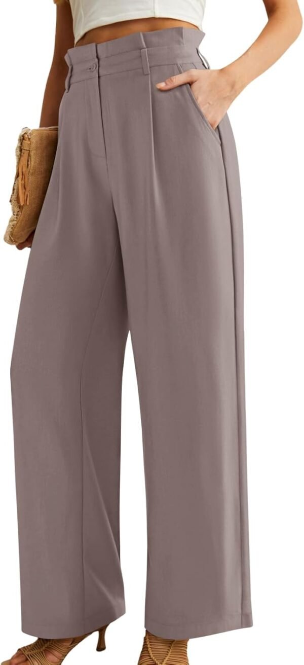 Dress Pants for Women. High Waisted Wide Leg Trousers. Business Casual Work Pants