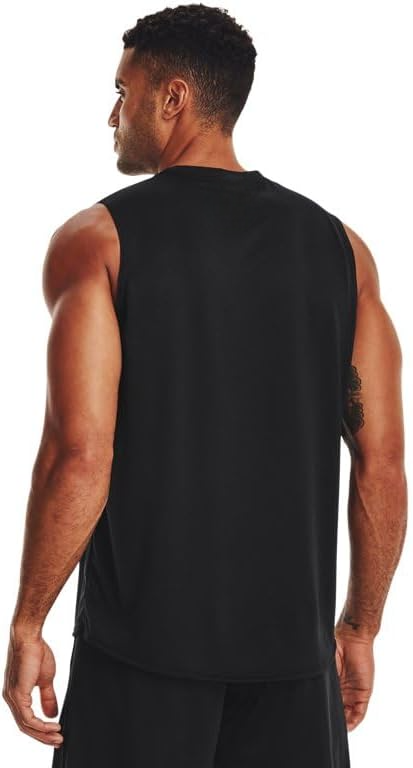 Men's Team Tech Slvls Loose Grey Short Sleeve Shirt