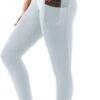 High Waisted Leggings with Pockets Women. Full Length Capri Buttery Soft Stretchy Yoga Pants