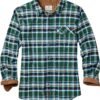 Legendary Whitetails Men's Flannel Shirt Long Sleeve Button Down 100% Cotton