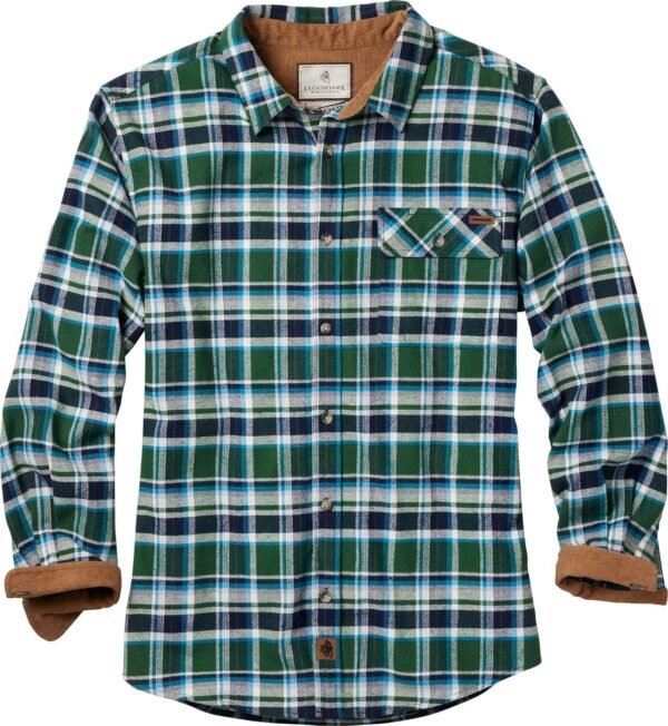 Legendary Whitetails Men's Flannel Shirt Long Sleeve Button Down 100% Cotton