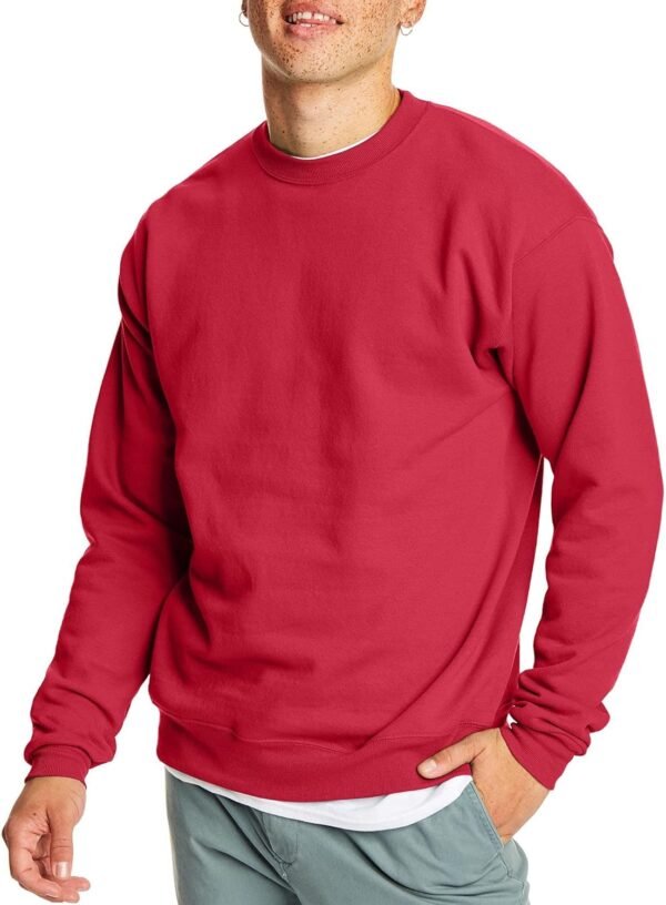 Men's Ecosmart Fleece Sweatshirt. Pullover Crewneck Sweatshirt. Big & Tall. 1 or 2 Pack