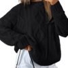 Women's Oversized Cable Knit Crewneck Sweaters