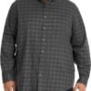Men's Big and Tall Long-Sleeve Traveler No-Iron Button-Front Shirt