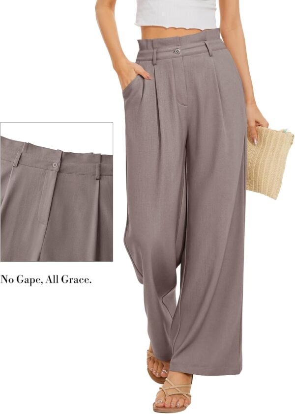 Dress Pants for Women. High Waisted Wide Leg Trousers. Business Casual Work Pants