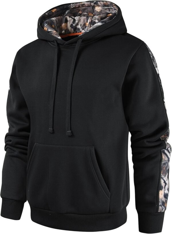 Men's Camo Outfitter Fleece Hoodie Pullover Long Sleeve Casual Sweatshirt with Pocket