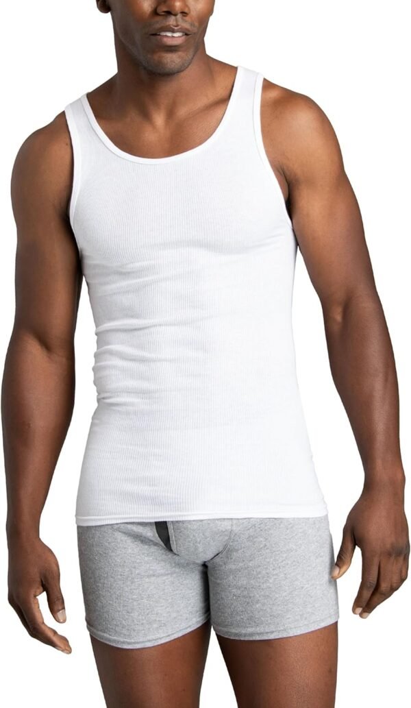 Men's Sleeveless Tag Free Moisture Wicking Tank A-Shirt