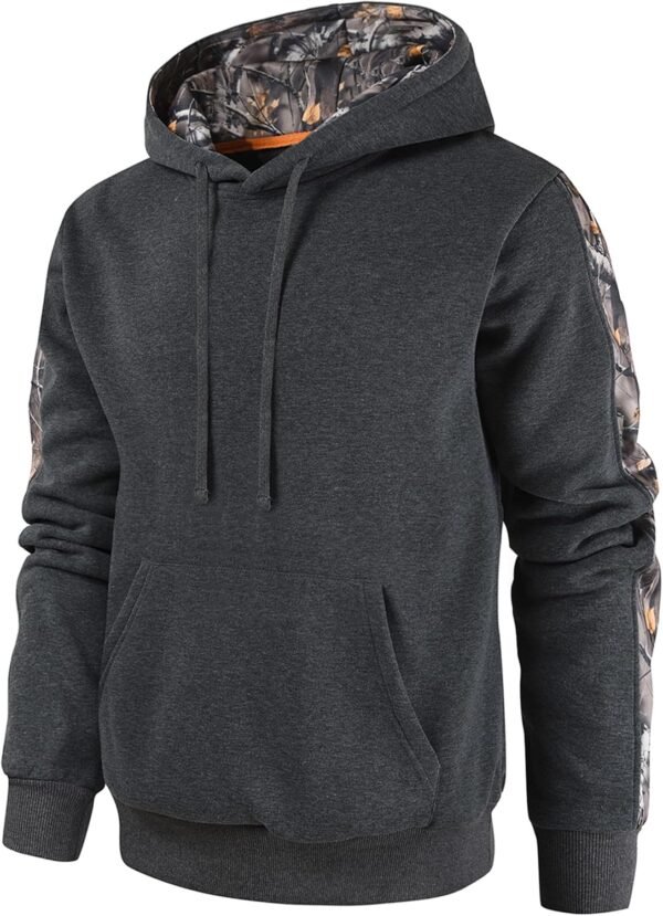 Men's Camo Outfitter Fleece Hoodie Pullover Long Sleeve Casual Sweatshirt with Pocket