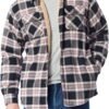 Men's Long Sleeve Sherpa Lined Shirt Jacket
