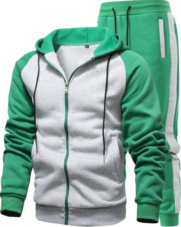 Men's 2 Pieces Tracksuits Running Sports Suits Drawstring Waistband Sweatsuit