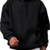 Mens Casual Cotton Hooded Collar Drawstring Hoodies Pullover Sweatshirts Casual Long Sleeve Shirts