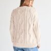 Women's Oversized Cable Knit Crewneck Sweaters