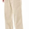 Mens Corduroy Pants Baggy Wide Leg Casual Elastic Waist Drawstring Loose Fit Sweatpants