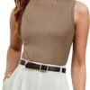 Womens Wool Blend Sweater Soft Turtleneck All-Season Casual Tank 2025