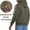 Men's Camo Outfitter Fleece Hoodie Pullover Long Sleeve Casual Sweatshirt with Pocket
