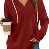 Womens Fashion Tops Hoodies for Women Pullover Oversized Sweatshirts Long SLeeve Shirts Loose Fit