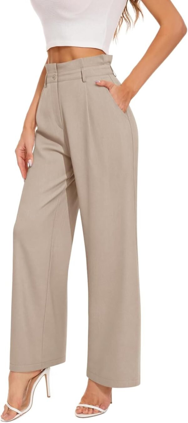 Dress Pants for Women. High Waisted Wide Leg Trousers. Business Casual Work Pants
