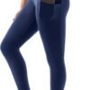 High Waisted Leggings with Pockets Women. Full Length Capri Buttery Soft Stretchy Yoga Pants
