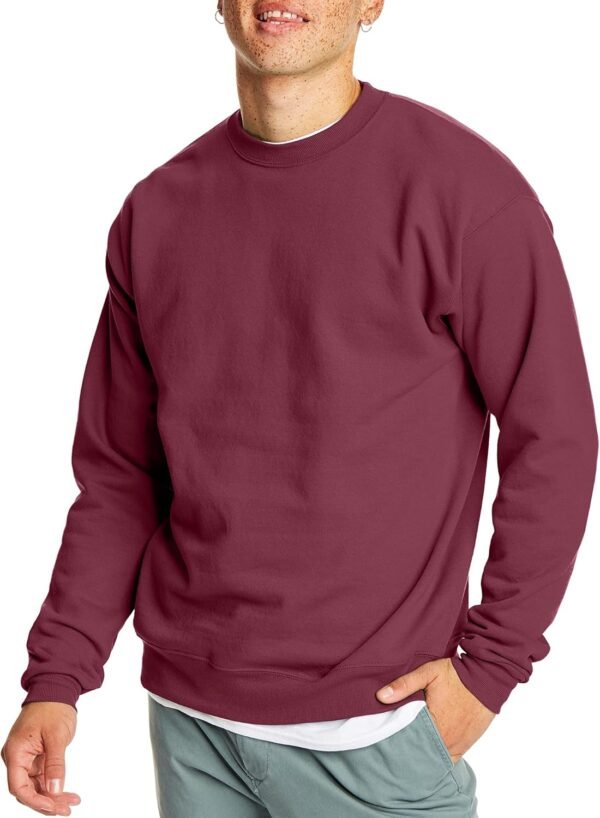 Men's Ecosmart Fleece Sweatshirt. Pullover Crewneck Sweatshirt. Big & Tall. 1 or 2 Pack