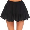 Women's Pleated Skater Skirt Basic Casual High Waisted Ruffles Flared Mini Lingerie Skirts