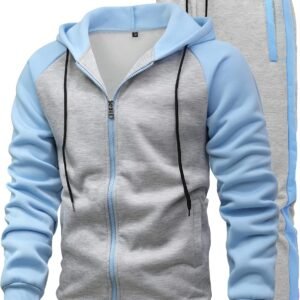 Men's 2 Pieces Tracksuits Running Sports Suits Drawstring Waistband Sweatsuit