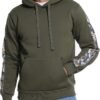 Men's Camo Outfitter Fleece Hoodie Pullover Long Sleeve Casual Sweatshirt with Pocket