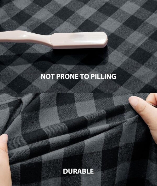 3 Pack Men's Flannel Hoodie Shirts Long Sleeve Casual Vintage Button Down Plaid Shirt Jacket with Pocket