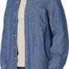 Men's Long Sleeve Sherpa Lined Shirt Jacket