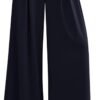 Womens Fall Wide Leg Trousers 2025 High Elastic Waist Loose Pleated Long Flowy Palazzo Work Pants with Pockets