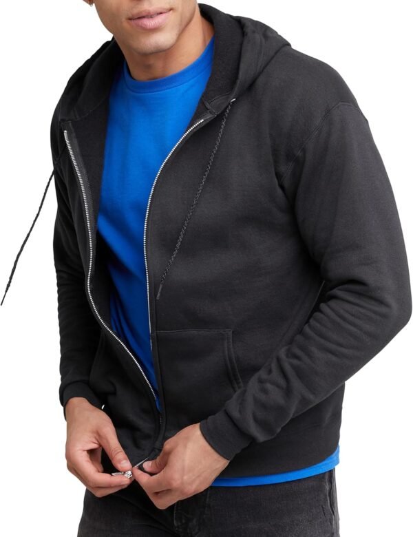9db8e83e03734645ab6c17fe4415b8de Mens Zip-up Hoodie. Ecosmart Fleece Full-zip Hoodie for Men. Hooded Sweatshirt