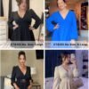 Mini Deep V Sexy Long Sleeve Dress for Women A-line High Waisted Casual Flowy Dress for Cocktail Wedding Guest