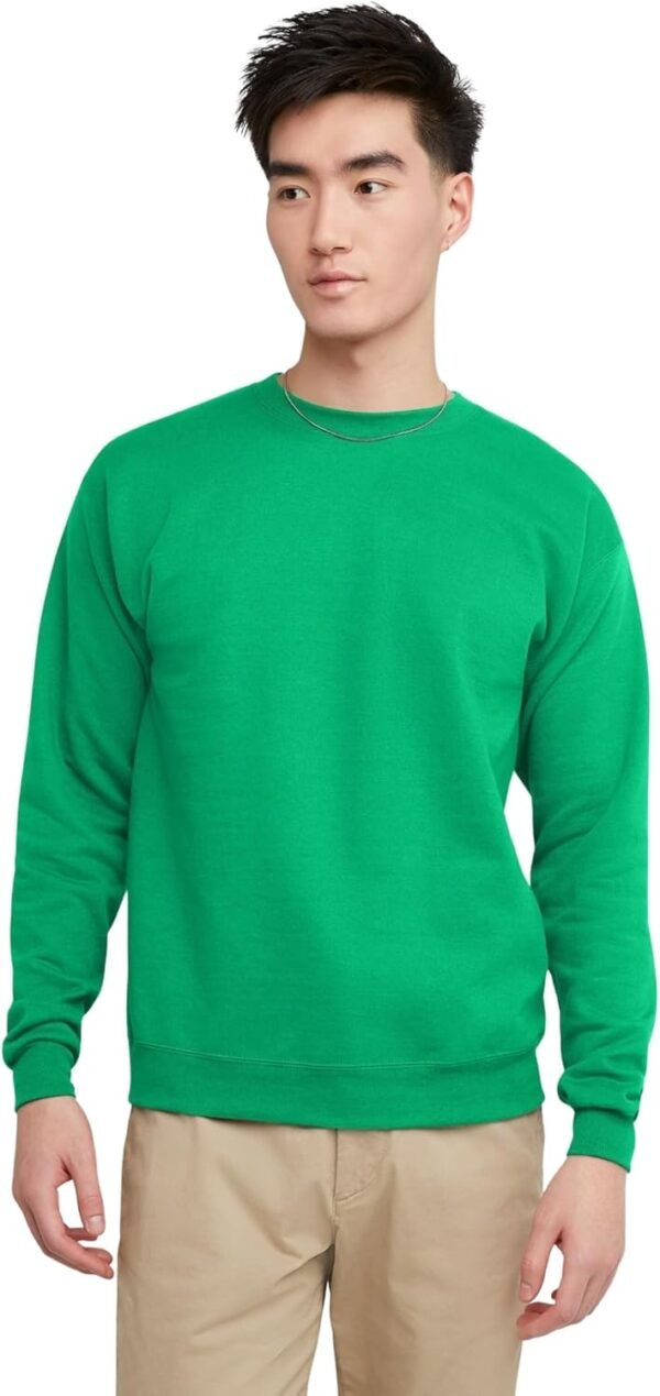 Men's Ecosmart Fleece Sweatshirt. Pullover Crewneck Sweatshirt. Big & Tall. 1 or 2 Pack