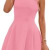 Summer Dresses for Women 2025 Elegant Classy A Line Business Casual Work Graduation Cocktail Short Dress