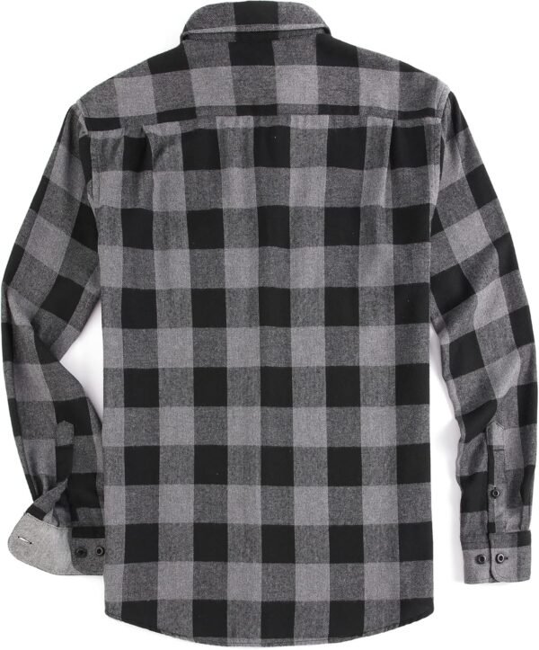 Mens Button Down Shirts Flannel Shirt Long Sleeve