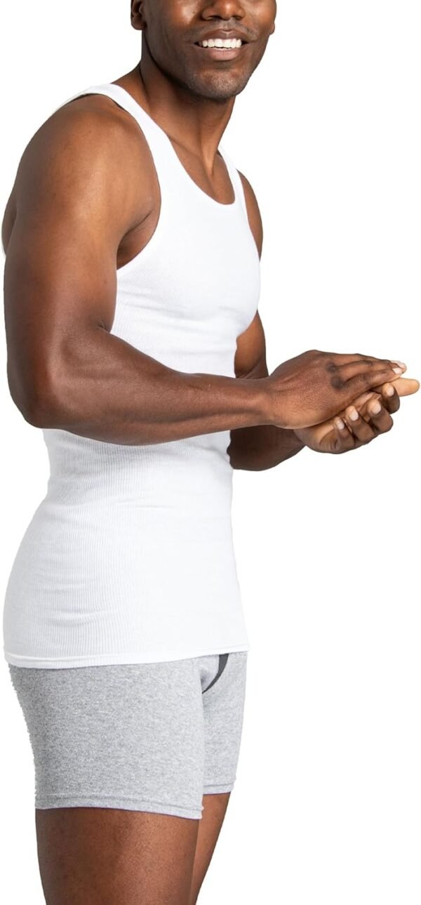 Men's Sleeveless Tag Free Moisture Wicking Tank A-Shirt