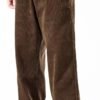 Mens Corduroy Pants Baggy Wide Leg Casual Elastic Waist Drawstring Loose Fit Sweatpants
