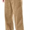 Mens Corduroy Pants Baggy Wide Leg Casual Elastic Waist Drawstring Loose Fit Sweatpants