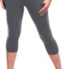 High Waisted Leggings with Pockets Women. Full Length Capri Buttery Soft Stretchy Yoga Pants