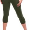 High Waisted Leggings with Pockets Women. Full Length Capri Buttery Soft Stretchy Yoga Pants