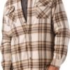 Men's Long Sleeve Sherpa Lined Shirt Jacket
