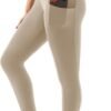 High Waisted Leggings with Pockets Women. Full Length Capri Buttery Soft Stretchy Yoga Pants