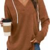 Womens Fashion Tops Hoodies for Women Pullover Oversized Sweatshirts Long SLeeve Shirts Loose Fit