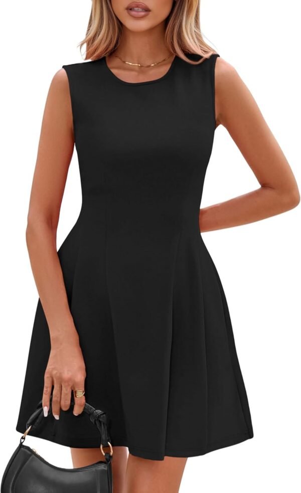 Summer Dresses for Women 2025 Elegant Classy A Line Business Casual Work Graduation Cocktail Short Dress