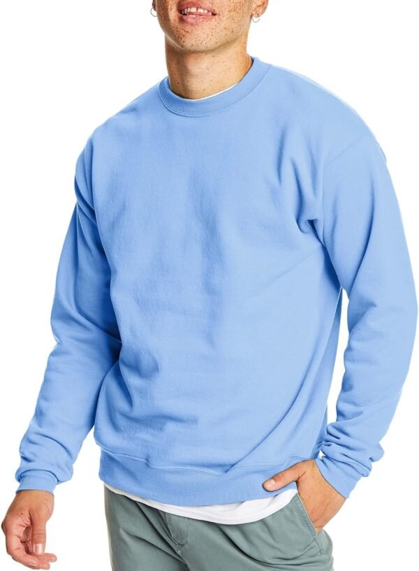 Men's Ecosmart Fleece Sweatshirt. Pullover Crewneck Sweatshirt. Big & Tall. 1 or 2 Pack